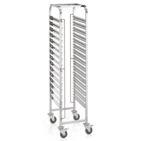 Échelle GN 1/1 inox chromé - 15 bacs GN ou 30 plateaux GN