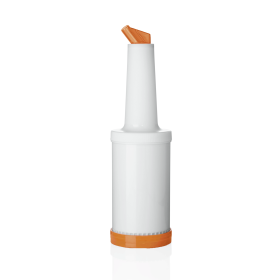 Bouteille doseuse en polypropylène orange - 0,85 L
