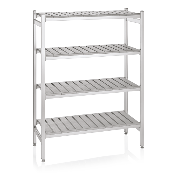Étagère de stockage en aluminium et polyéthylène - 126,5 x 54 x 170 cm