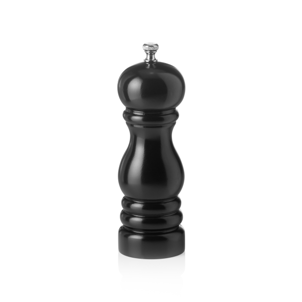 Moulin à sel en bois noir - 15 cm