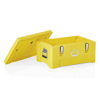Bac de transport thermique GN 1/1 en polyéthylène jaune - 63 x 43 x 31 cm
