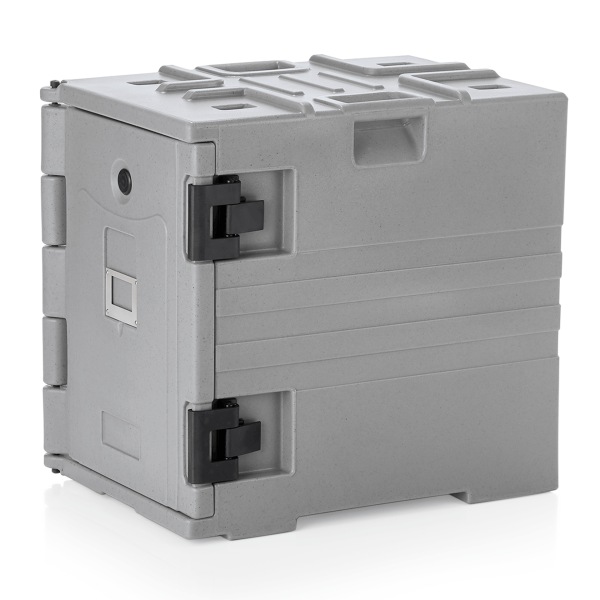 Conteneur isotherme GN 1/1 en polyuréthane gris - 65 x 45 x 61 cm