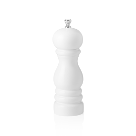 Moulin à sel en bois blanc - 15 cm