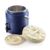 Distributeur isotherme bleu à robinet - 12 L - Ø 30 × H 33 cm