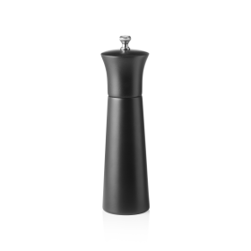 Moulin à poivre cylindrique en bois noir - 20 cm