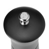 Moulin à poivre cylindrique en bois noir - 20 cm