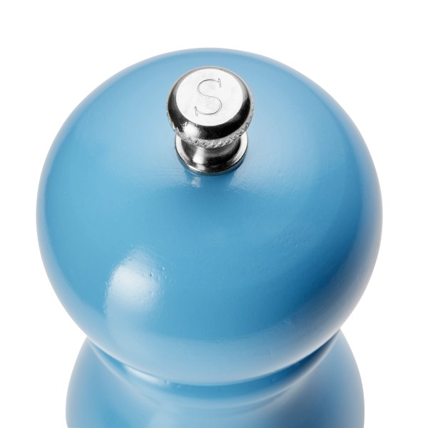 Moulin à sel en bois bleu - 15 cm