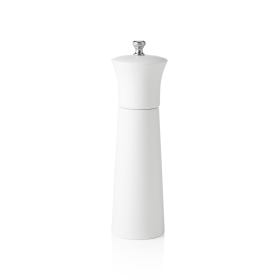 Moulin à sel cylindrique en bois blanc - 20 cm