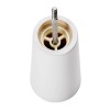 Moulin à sel cylindrique en bois blanc - 20 cm