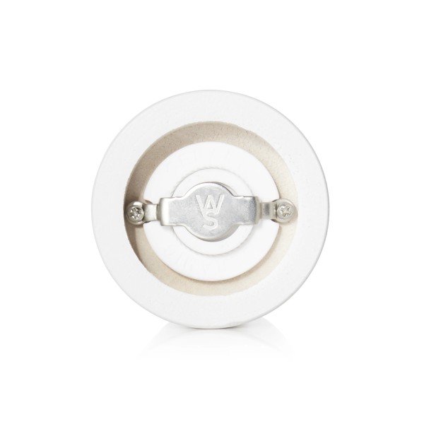 Moulin à sel cylindrique en bois blanc - 20 cm