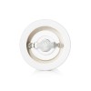Moulin à sel cylindrique en bois blanc - 20 cm