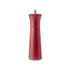 Moulin à sel cylindrique en bois rouge mat - 20 cm