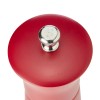 Moulin à sel cylindrique en bois rouge mat - 20 cm