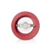 Moulin à sel cylindrique en bois rouge mat - 20 cm