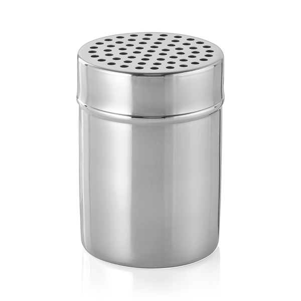 Saupoudreuse à parmesan inox chromé - Perforation 4 mm (lot de 6)