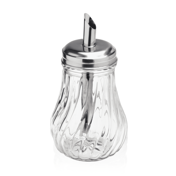 Distributeur de sucre en verre rainuré - 210 ml (lot de 6)
