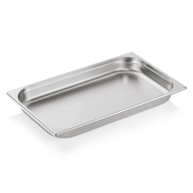 Bac gastro GN 1/1 inox chromé - Profondeur 55 mm