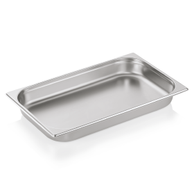 Bac gastro GN 1/1 inox chromé - Profondeur 65 mm