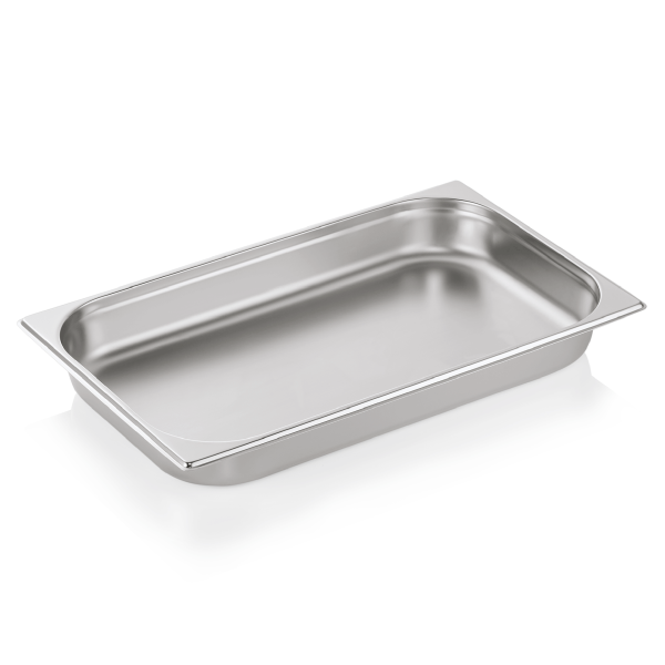 Bac gastro GN 1/1 inox chromé - Profondeur 65 mm