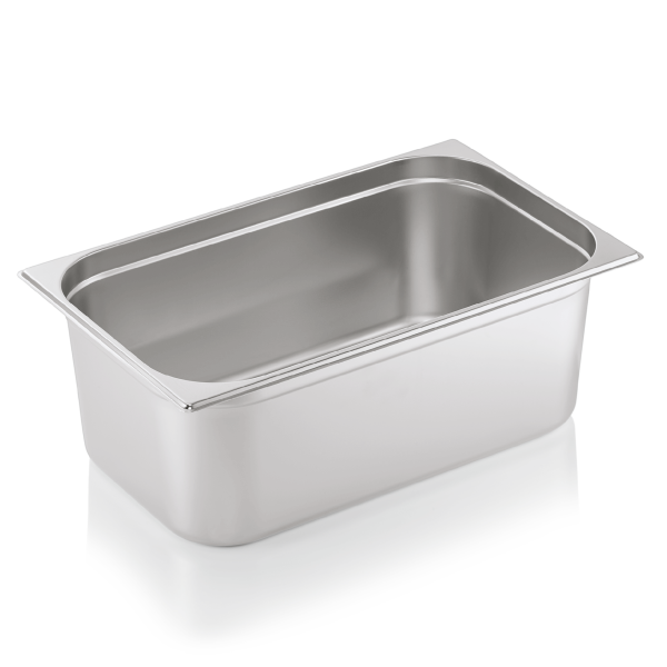 Bac gastro GN 1/1 inox chromé - Profondeur 200 mm