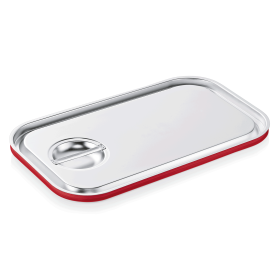 Couvercle de transport GN 1/1 inox chromé avec joint silicone renforcé