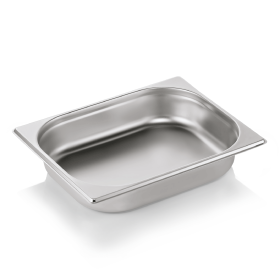 Bac gastro GN 1/2 inox chromé - Profondeur 65 mm