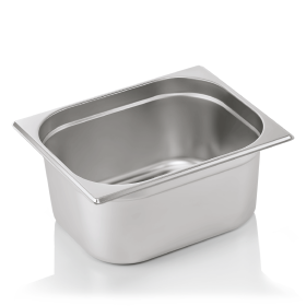 Bac gastro GN 1/2 inox chromé - Profondeur 150 mm