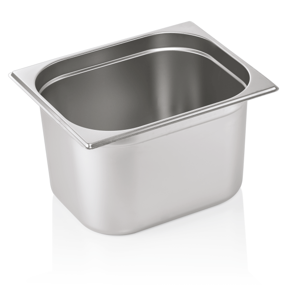 Bac gastro GN 1/2 inox chromé - Profondeur 200 mm