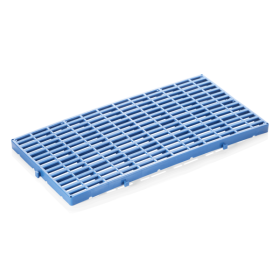 Caillebotis modulaire en HDPE bleu - 59 x 29,5 cm