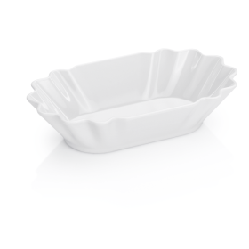 Barquette à fritures en mélamine blanche - 16,5 x 9,5 cm (lot de 12)