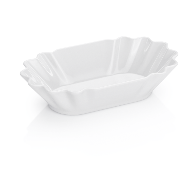 Barquette à fritures en mélamine blanche - 16,5 x 9,5 cm (lot de 12)