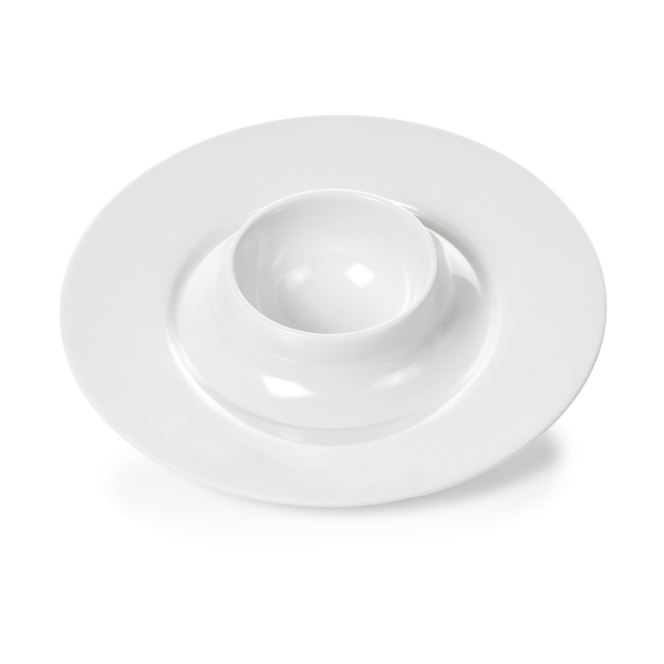 Coquetier en mélamine avec repose-cuillère - Ø 11 cm (lot de 20)