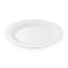 Assiette plate en mélamine blanche - Ø 20 cm (lot de 12)