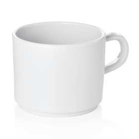Tasse en mélamine blanche - 200 ml (lot de 12)
