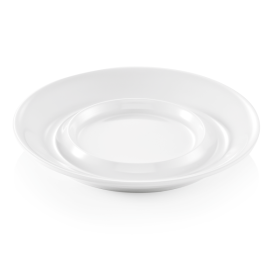 Soucoupe en mélamine blanche - Pour réf. 9366 025 (lot de 12)