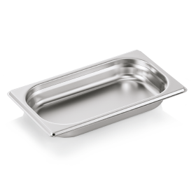 Bac gastro GN 1/4 inox chromé - Profondeur 40 mm