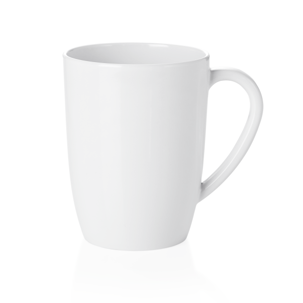 Mug en mélamine blanche - 350 ml (lot de 12)
