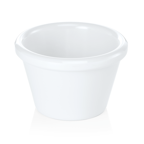 Récipient à sauce en mélamine blanche - 40 ml (lot de 12)