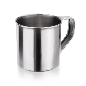 Mug en acier inoxydable chromé - 350 ml - Ø 8,5 cm