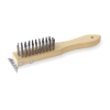 Brosse de nettoyage pour four avec racloir en acier - 28 cm