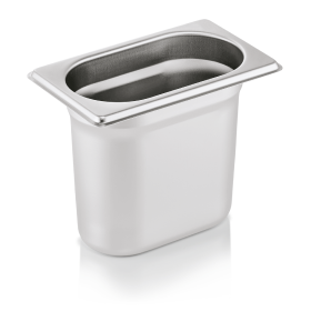 Bac gastro GN 1/9 inox chromé - Profondeur 150 mm