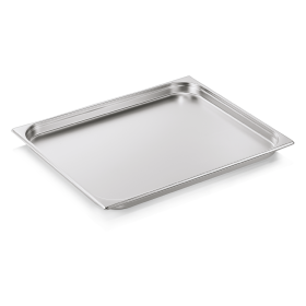 Bac gastro GN 2/1 inox chromé - Profondeur 40 mm