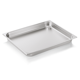 Bac gastro GN 2/1 inox chromé - Profondeur 65 mm