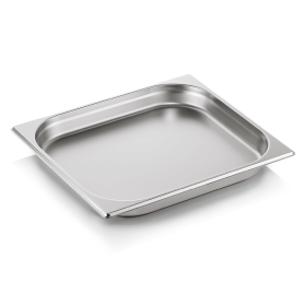 Bac gastro GN 2/3 inox chromé - Profondeur 40 mm