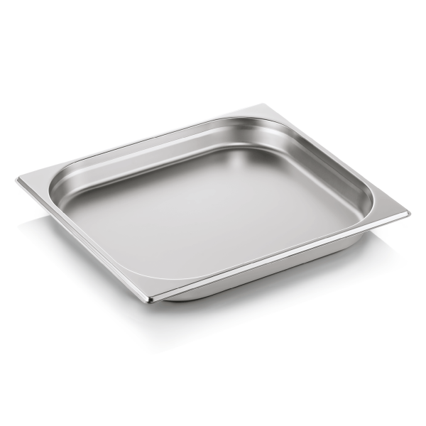 Bac gastro GN 2/3 inox chromé - Profondeur 40 mm