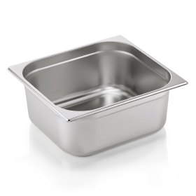 Bac gastro GN 2/3 inox chromé - Profondeur 150 mm