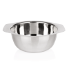 Bol de service inox chromé avec poignées - 1,2 L - Ø 16 cm