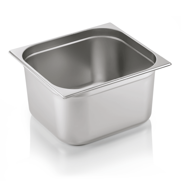 Bac gastro GN 2/3 inox chromé - Profondeur 200 mm