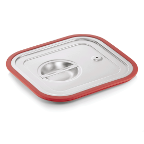 Couvercle GN 2/3 inox chromé avec joint silicone