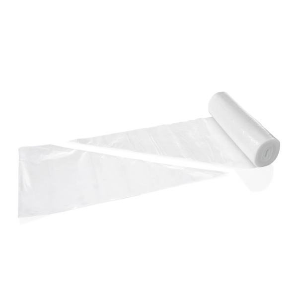 Rouleau de poches à douille jetables en polyéthylène - 52 cm (lot de 100)